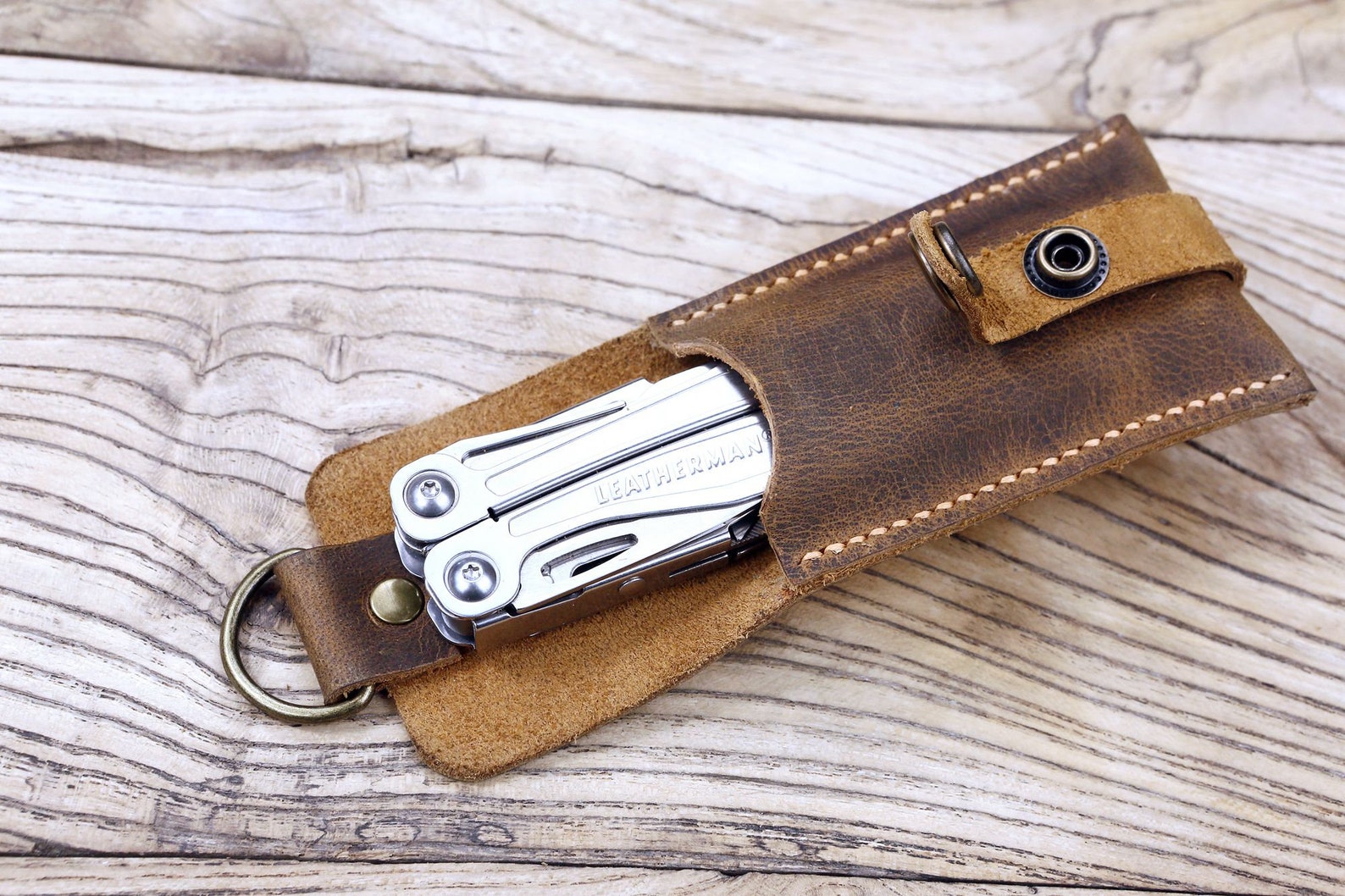 Personalized leather belt holster holder for leatherman Etsy