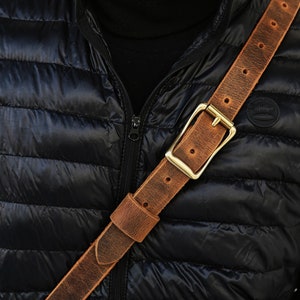 Brown distressed leather computer bag , real full grain leather laptop bags for men , slim leather document bag briefcase CB05S image 10