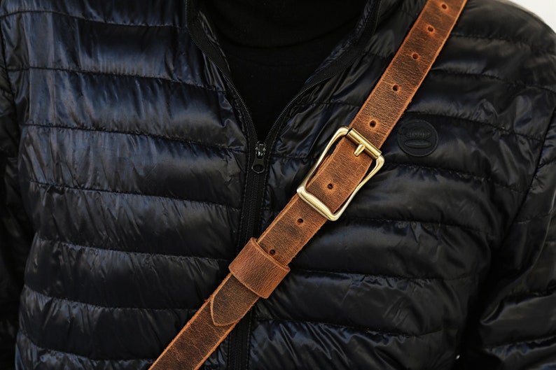 Brown distressed leather computer bag , real full grain leather laptop bags for men , slim leather document bag briefcase CB05S image 10