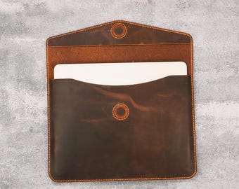 Personalized Leather MacBook Case for MacBook M5 Air 13 15 Inch, MacBook Pro 14 16 Laptop Cover T09-LMMS