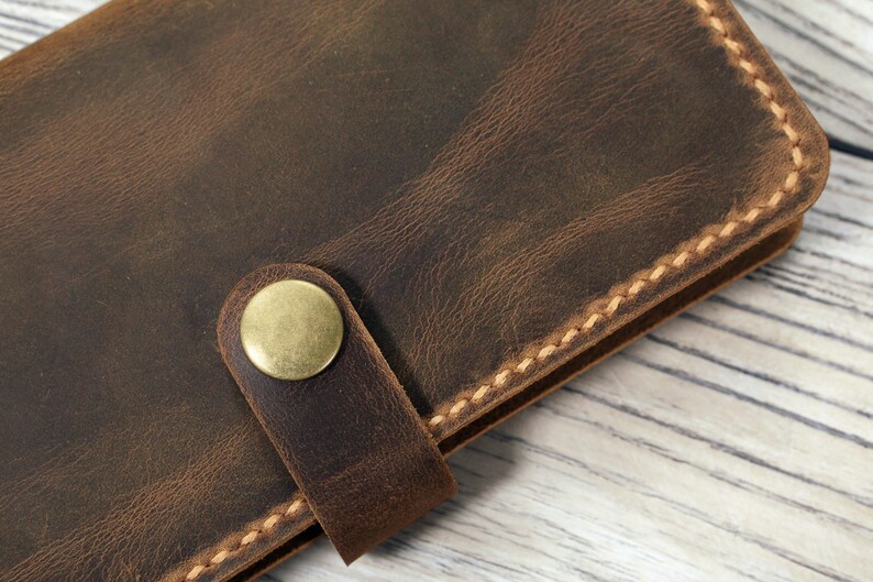 Personalized leather case wallet for Google Pixel 7 8 9 Pro , distressed leather phone cases cover for Google Pixel 9 Pro XL X04-GP05MW image 5