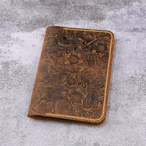 Women embossing leather kindle paperwhite 12th 11th case , Tooled leather 2024 Kindle 11th gen case cover, Kindle Oasis case W11-KD05CWP image 2