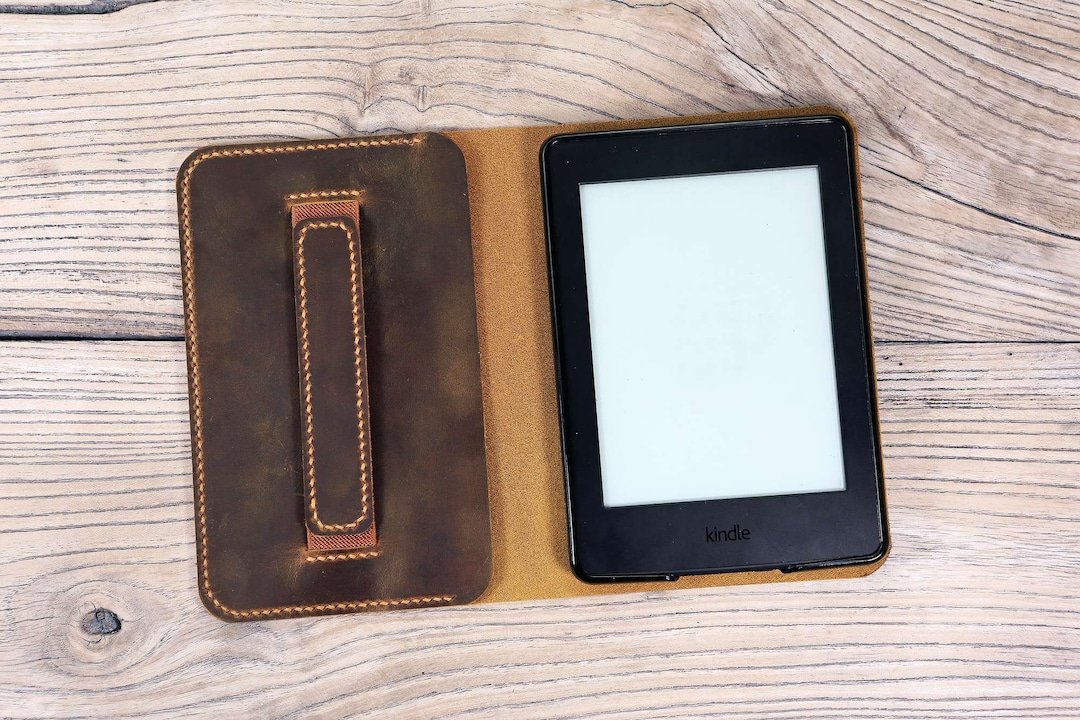 Olixar Leather-Style Black Case - For Kindle Paperwhite 5 11th Gen