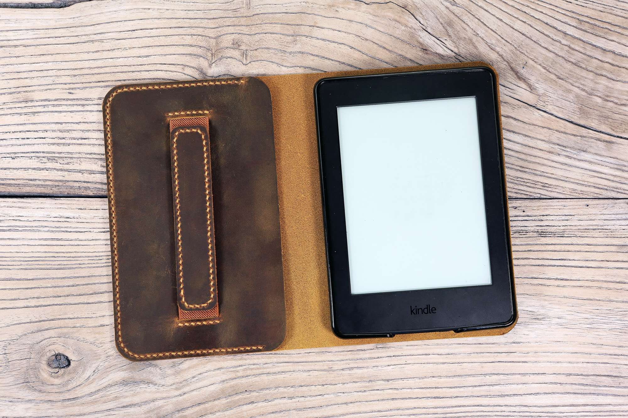 Kindle Paperwhite Leather Cover Fits 11th Generation-2021 Denim~
