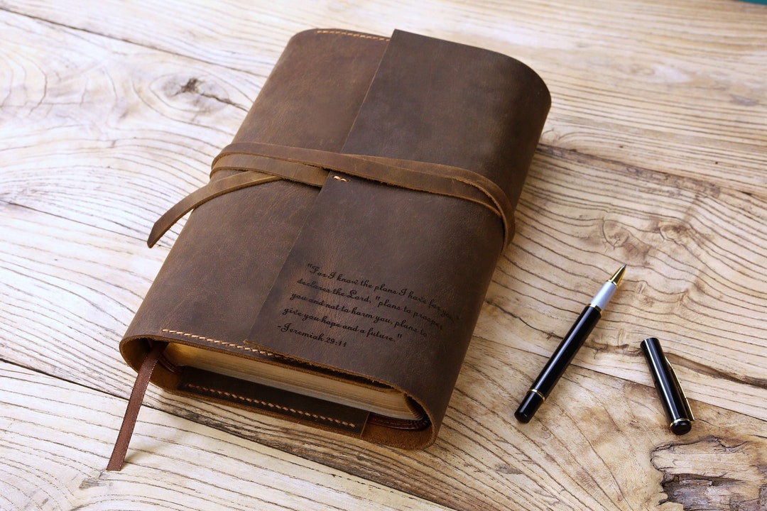 Engraved Leather Bible Custom Leather Holy Bible Xl Xxl Covers
