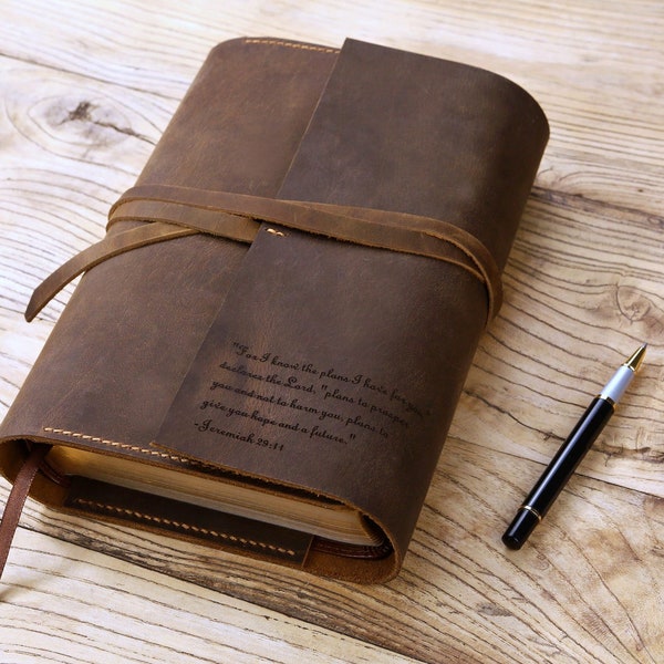 Engraved leather bible Custom leather holy bible xl xxl covers case organizer , Personalized leather cover for bible KJV Z04-LBBC05C