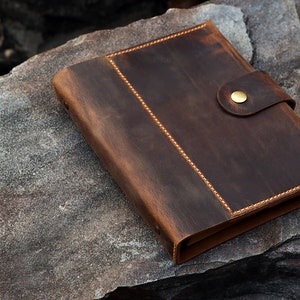 Personalized A5 Leather Notebook Planner / Refillable Refill Journal ...