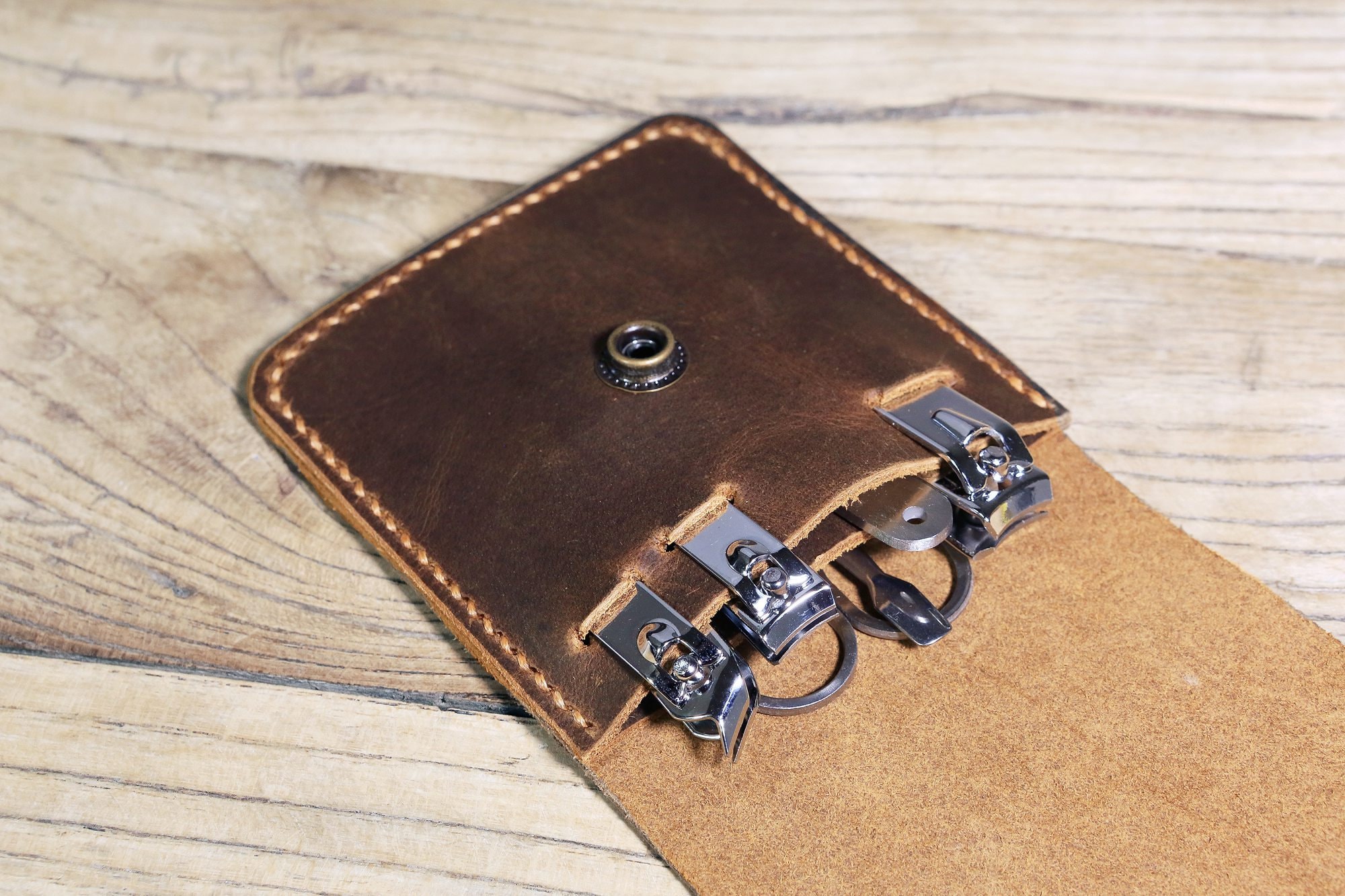 Personalized Leather Organizer for Manicure Tools Full Grain Etsy