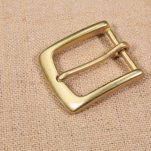 Heavy duty gold solid brass belt buckle , 1.5 inch 38mm single prong belt buckle , 60mm double prong pin square belt buckle H08-BXXB