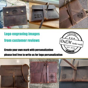 Personalized distressed leather case cover for Kindle Paperwhite 12th 11th gen, Simple leather new Kindle 11th 10th sleeve KDX05S-S image 8
