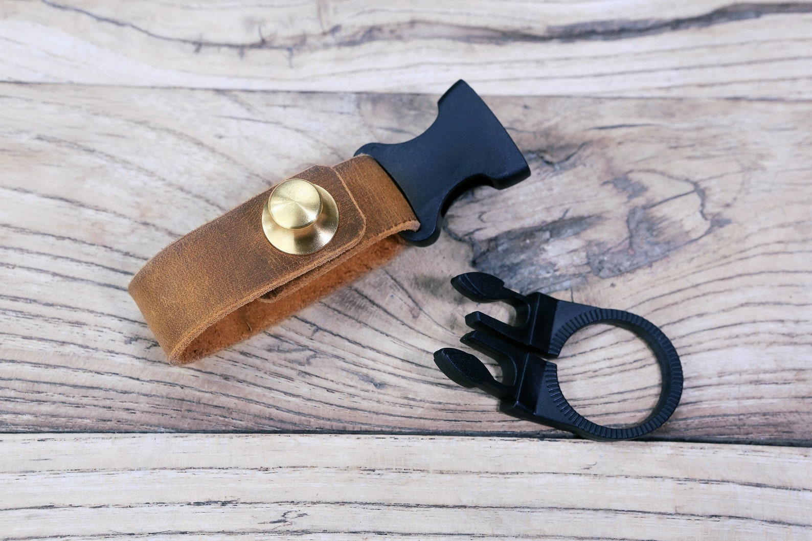 Vintage Leather Water Bottle Holder Belt Carrier for Walking Etsy