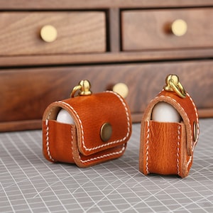 Leather airpods air pod case, brown leather custom airpods pro case cover, apple airpods 2 3 4 case, case for airpods pro 2 APC14S