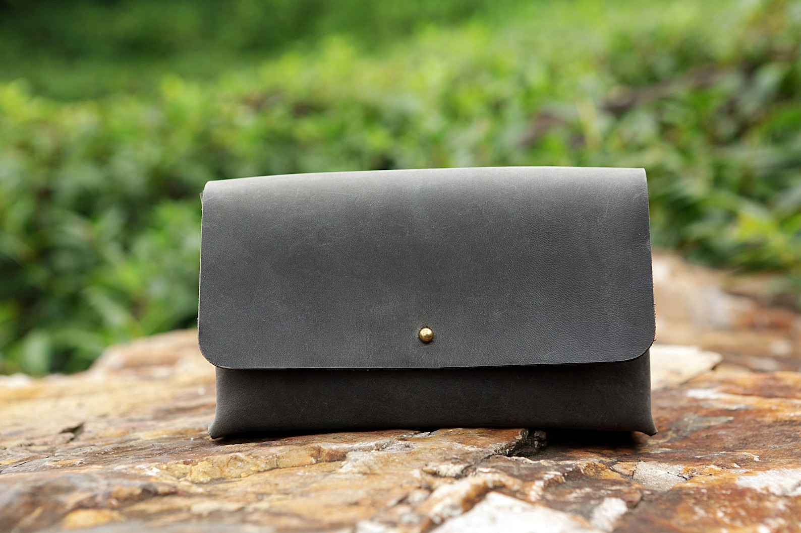 Distressed Computer Case Handmade Gray Distressed Leather MacBook Charger Case Bag Computer ...