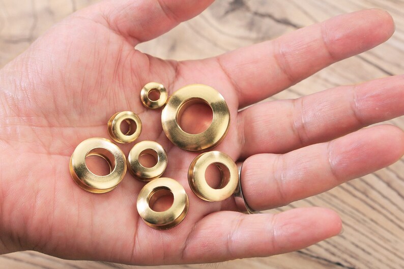 4 PCS Solid Brass Eyelet Screws Grommets Metal Grommets for Etsy