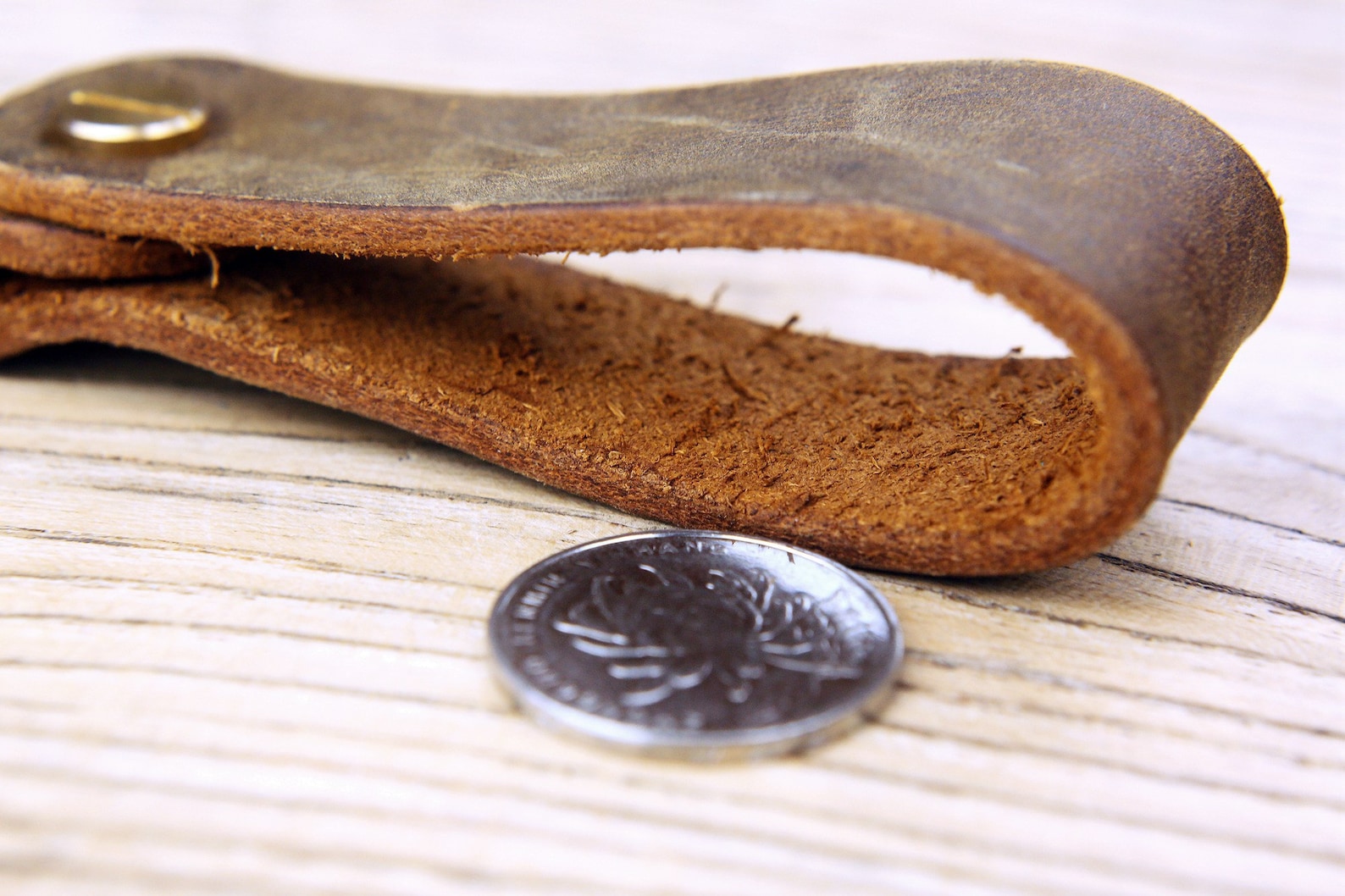 Full Grain Leather Belt Key Holder Distressed Leather Belt Etsy