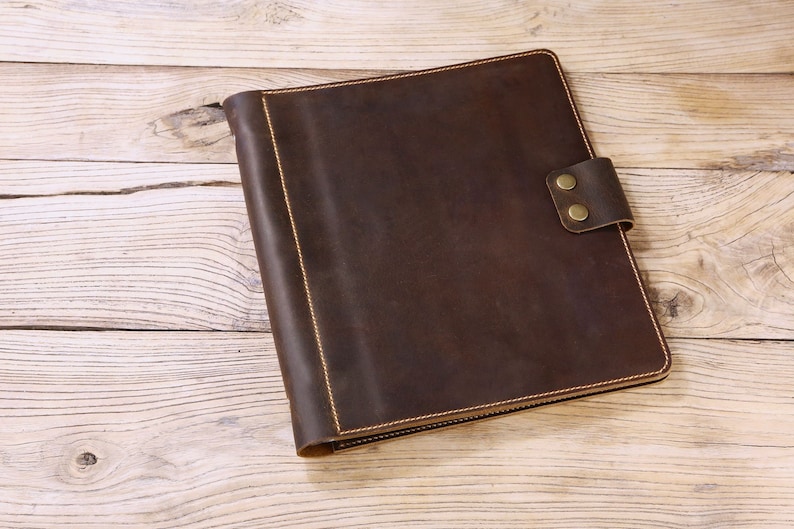 Personalized Vintage Leather Sheet Music Organizer Binder Etsy