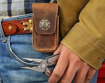 Genuine leather multitool sheath for leatherman Wave Surge Signal, leatherman belt pouch, leatherman tool pouch holster V10-L05LMP