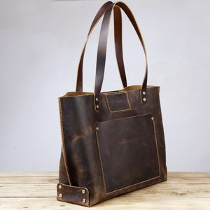 Leather Tote Bag Soft Leather Campus Bag Weekender Bag -  UK