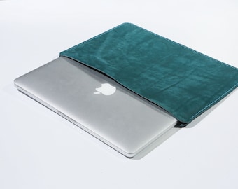 Vegetabiliskt garvat läderfodral till Macbook Air Pro, Macbook Air 13, 15, Macbook Pro 14, 16, X08-VXLMS