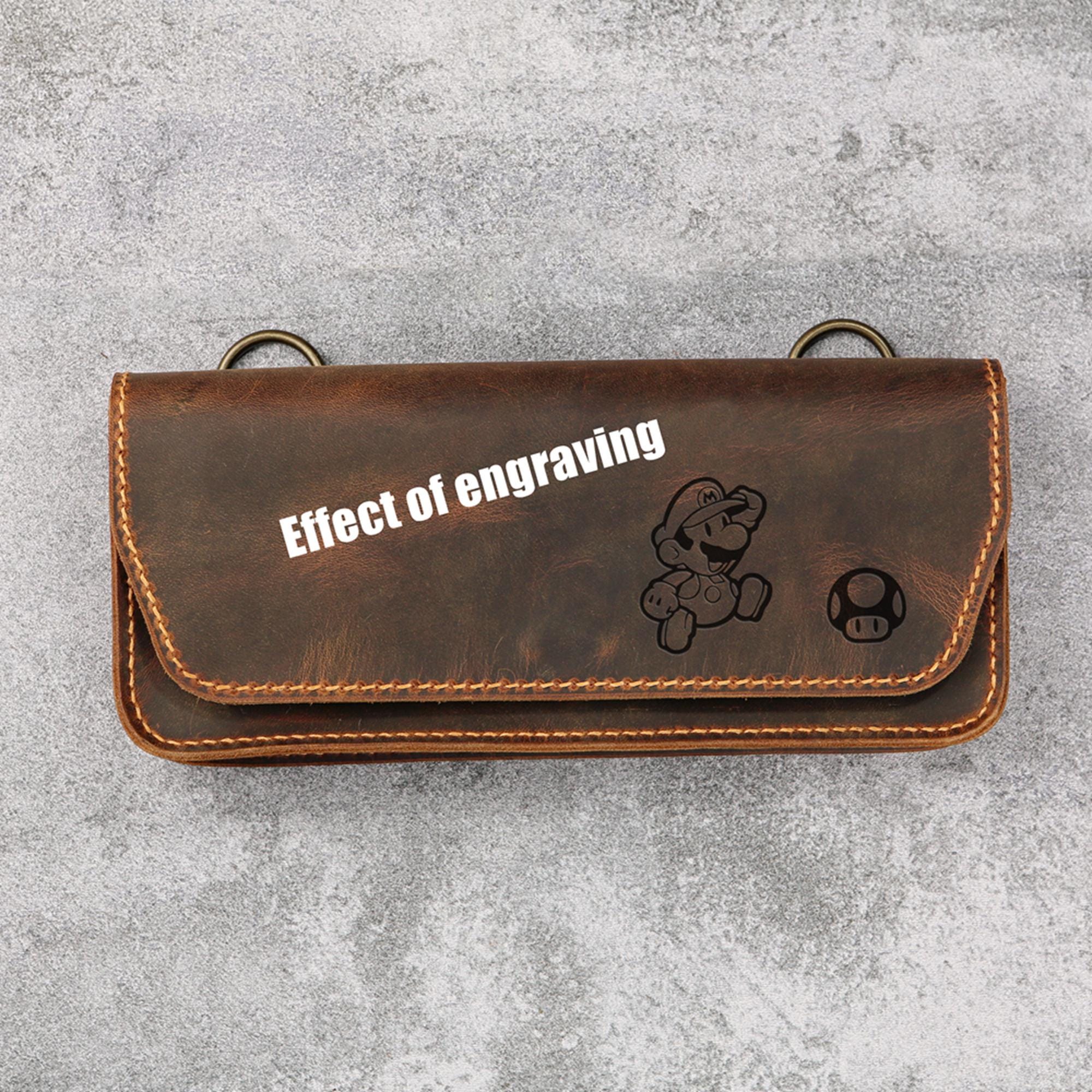 Vintage Brown Leather Case for Nintendo Switch 2, Switch OLED Lite