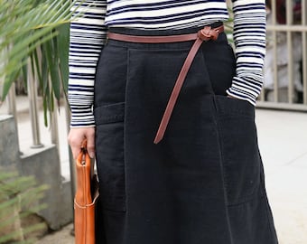 Black brown women's belts for dresses coat ,fancy ladies leather coat belts , Leather knot belt, women tie belt LBWXS