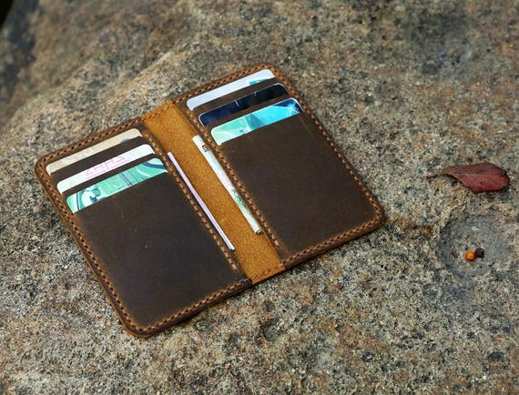 Minimalist Wallet-personalized Leather Front Pocket 