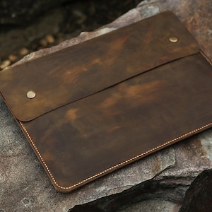 Custodia in pelle per MacBook Pro 14/16 del 2023, custodia in pelle personalizzata per MacBook Air 13/15 del 2024 MACX05DS
