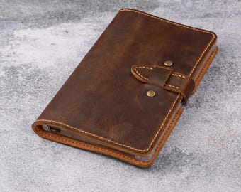 Rustic Genuine Leather Book Folio Case cover for reMarkable Paper Pro Move U11-LCRM