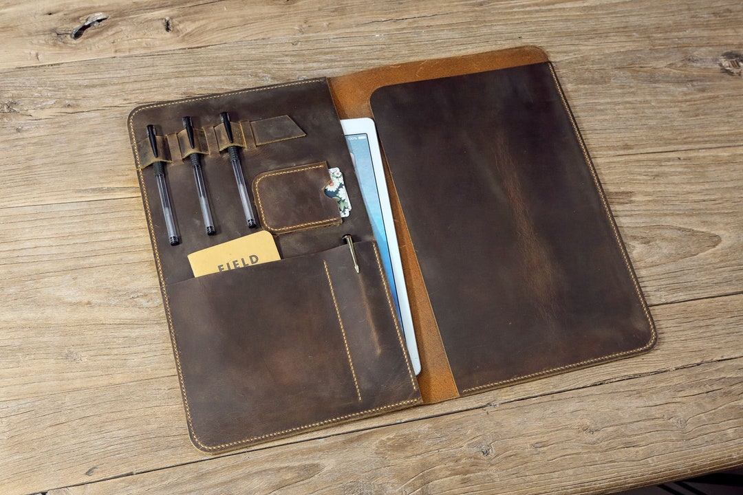 Leather Legal Pad Portfolio / Personalized Leather Legal Size Legal Pad