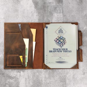 Custodia a libro in vera pelle con portapenne per Remarkable Paper Pro, custodia in pelle per reMarkable Paper Pro V11-LRMP05U
