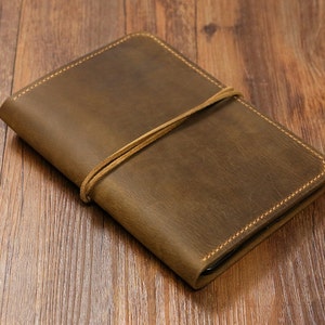 Personalized Vintage Distressed genuine real leather iPad mini 2 3 4 case cover sleeve / iPad mini organizer case  -IMX005S
