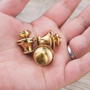 Gold solid brass snap lock closure for bag purse leather craft , high quality brass fasteners  H09-BSLK