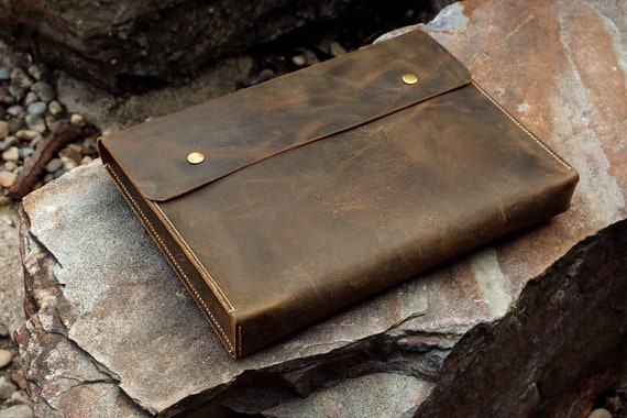 Leather document holder