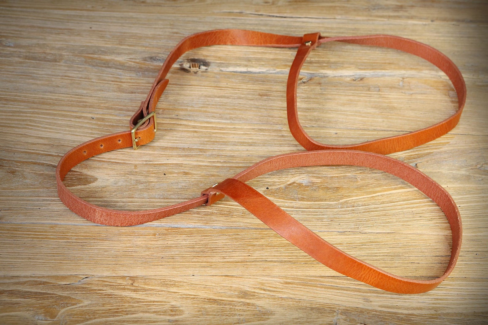 Vegetable Tanned Leather Yoga Mat Strap Brown Black Leather Etsy