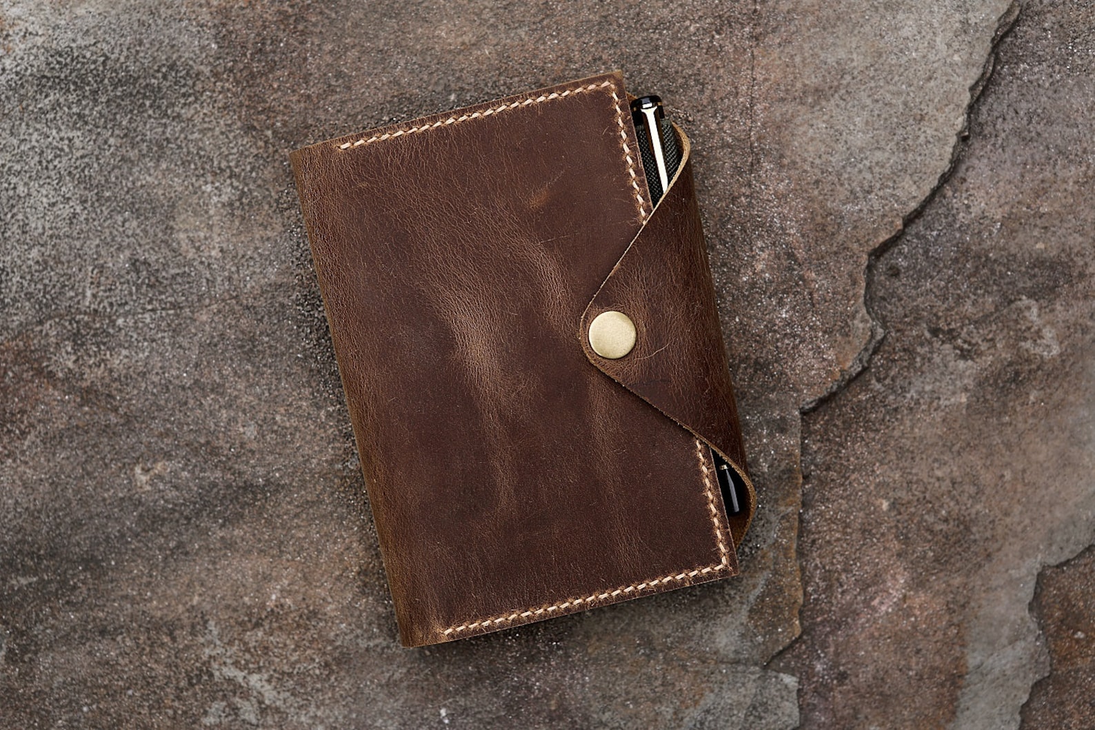 Leather Moleskine Wallet Leather Moleskine Pocket Cover for Etsy