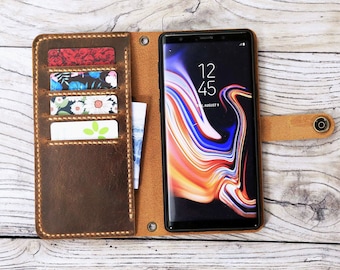 Personalized leather case wallet for  Google Pixel 7 8 9 Pro , distressed leather phone cases cover for Google Pixel 9 Pro XL  X04-GP05MW