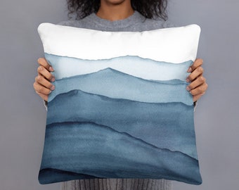sea blue throw pillows
