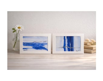 Mini Collezione Astratta – Set di 2 (Dipinti originali in acrilico)