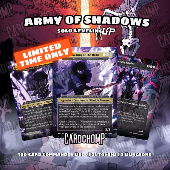 Army of Shadows - Solo Leveling Up Theme Proxy Deck