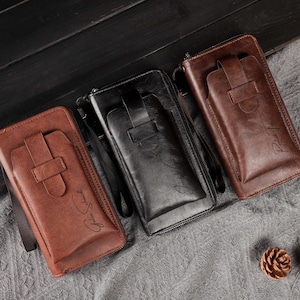 Cartera de regalo para el Día del Padre, cartera personalizada para papá, funda de teléfono personalizada, regalo para esposo, regalo para padrino, regalo de aniversario.