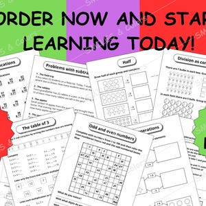 2nd Grade Math Workbook for Kids Ages 7-8 | Fun Learning with 100+ Engaging Exercises in Addition, Subtraction, Time & More