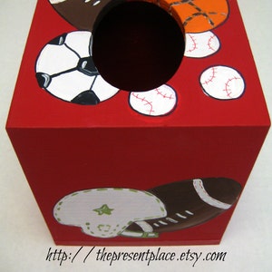 Sport Thema Taschentücherbox Bezug