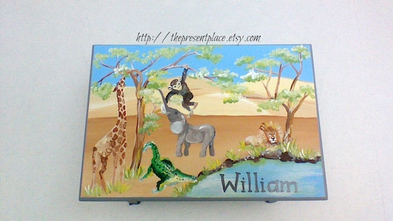 Personalized customized elephant Step Stool jungle Step Stool baby