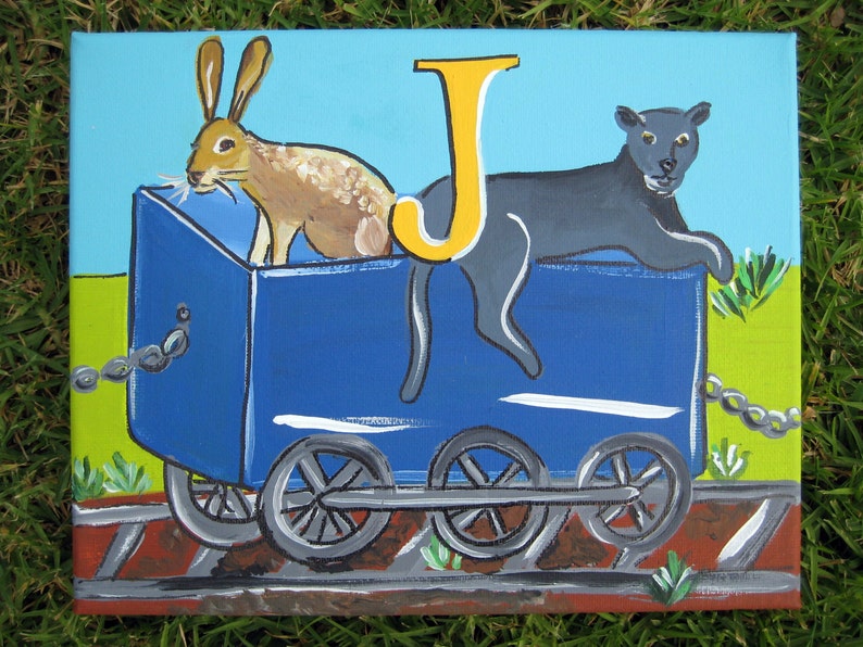 train letters for boys with animals and letters image 2