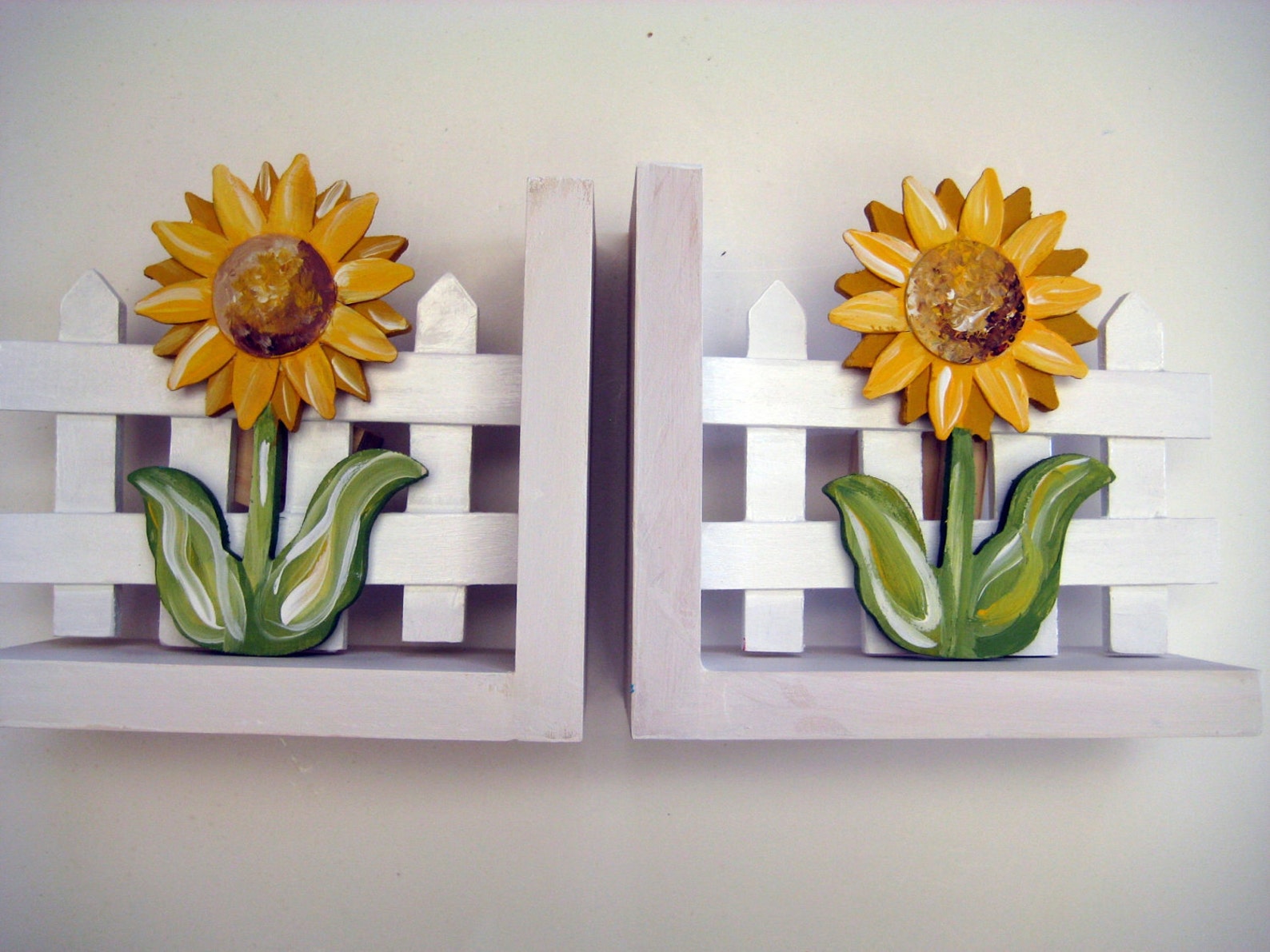 Personalized Sunflower Bookends Etsy