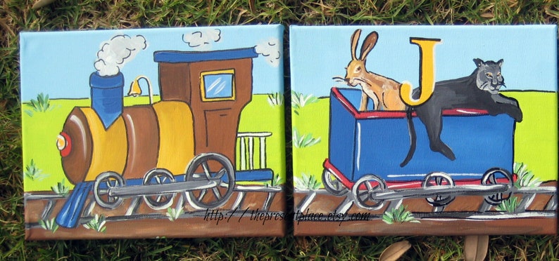 train letters for boys with animals and letters image 7