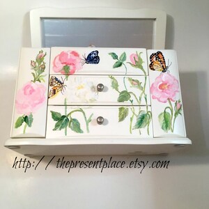 personalized musical jewelry box with a spinning ballerina and hanging space image 3