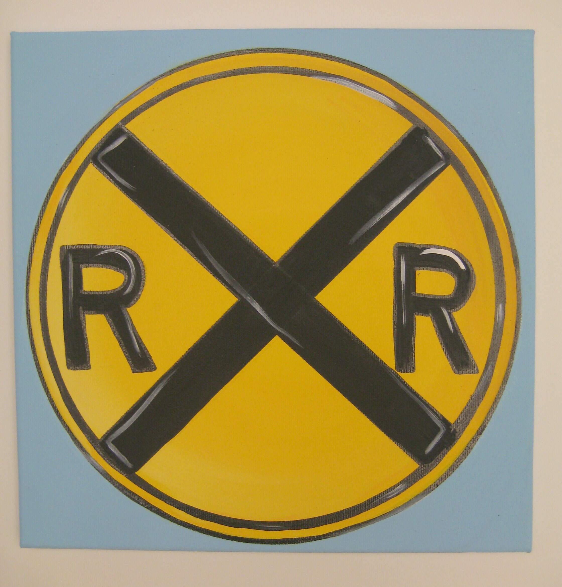 Rail road crossing signrailway crossing signtraffic | Etsy