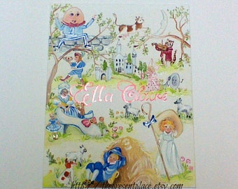 Nursery Rhyme Art - Etsy
