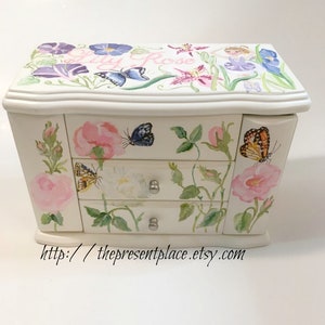 personalized musical jewelry box with a spinning ballerina and hanging space image 2